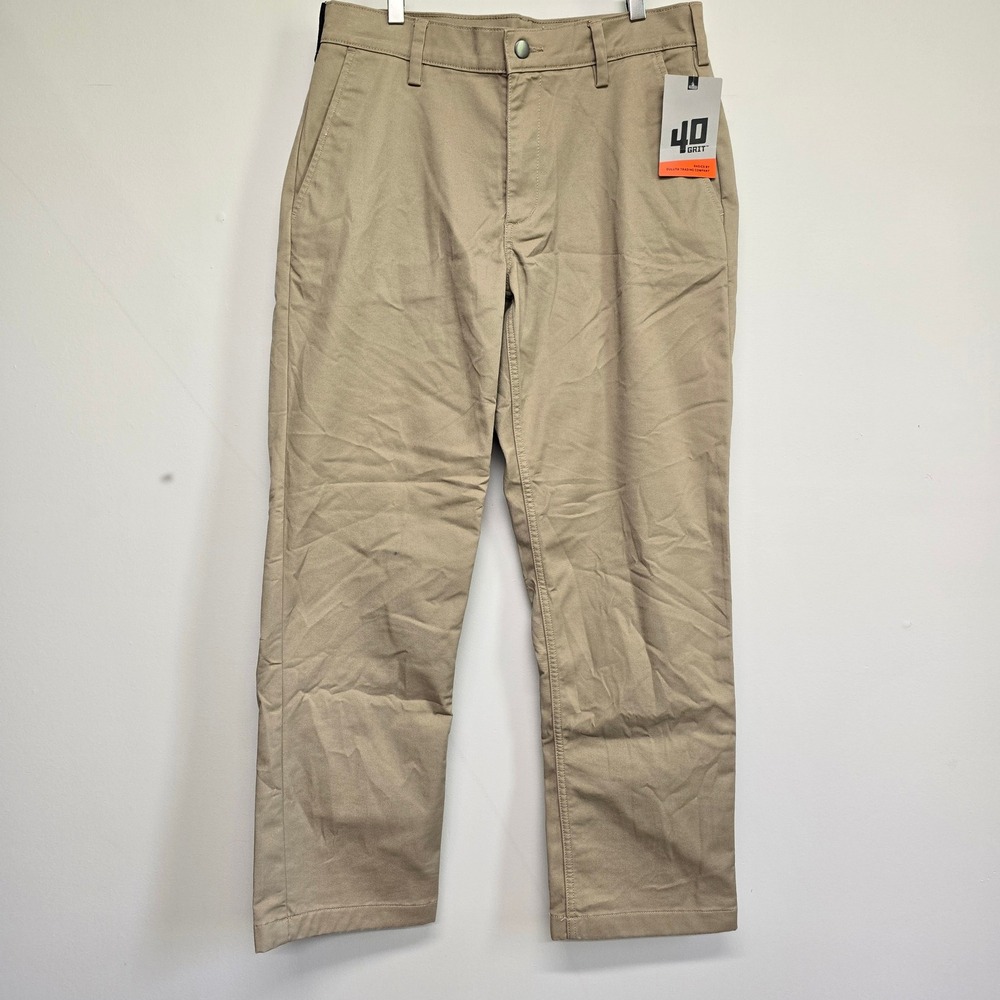40 Grit Duluth Trading Co Flex‎ Twill Fleece Lined Pants Mens 32x30 Tan Gorpcore